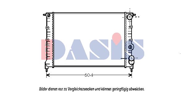 AKS DASIS Radiaator,mootorijahutus 180960N